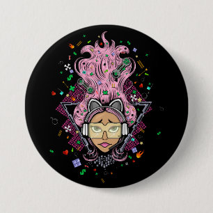 Gamer Girl 7.5 Cm Round Badge