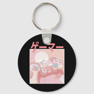 Gamer Girl Anime Kawaii Gaming Cute Video Game Wom Key Ring