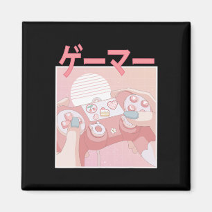 Gamer Girl Anime Kawaii Gaming Cute Video Game Wom Magnet
