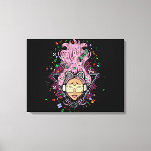 Gamer Girl Canvas Print
