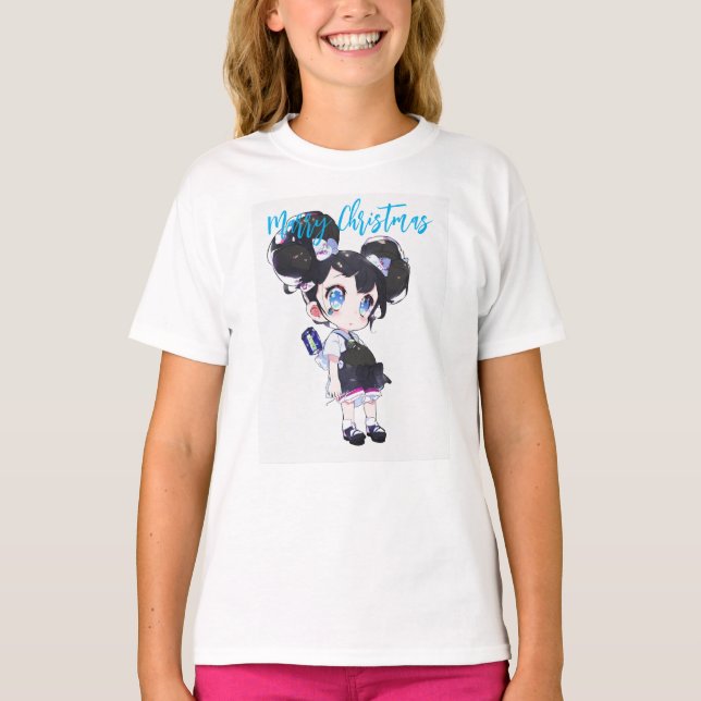 Gamer Girl Cartoon Tee – Playful & Bold (Front)