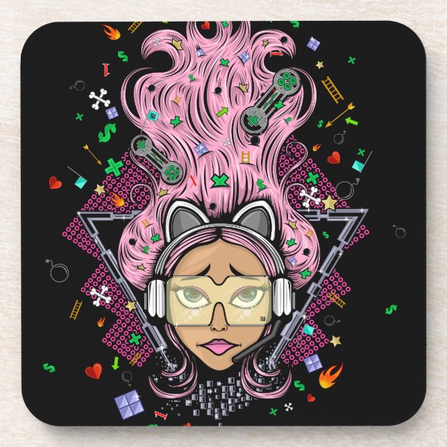 Gamer Girl Coaster (Front)