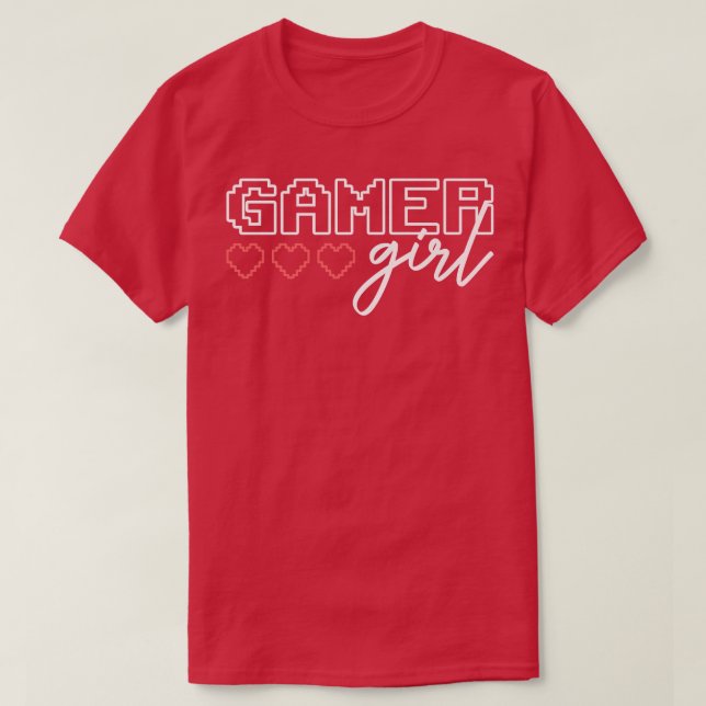 Gamer Girl Cute Gaming Video Games Streamer Stream T-Shirt (Design Front)