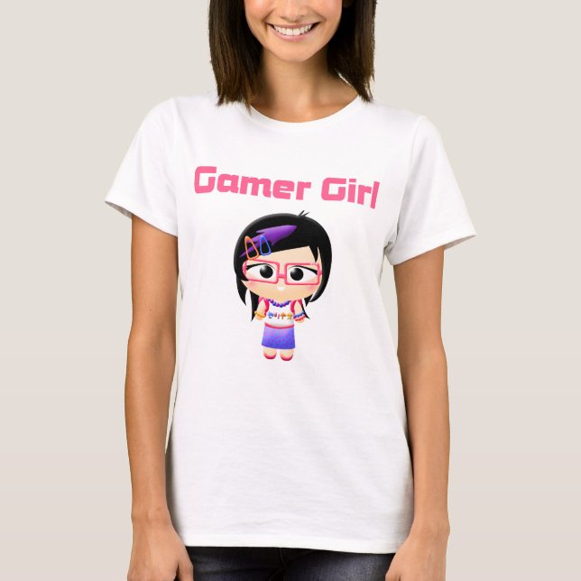 Gamer Girl Cutie Patootie T-Shirt (Front)