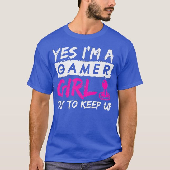 Gamer Girl Female Gaming Premium T-Shirt (Front)