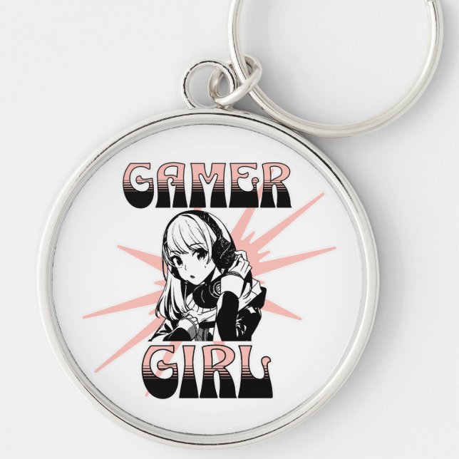Gamer Girl | Gaming Key Ring (Front)