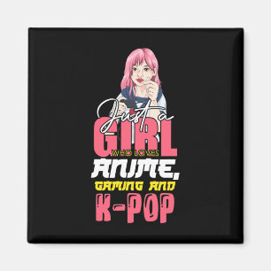Gamer Girl Just A Girl Who Loves Anime Gaming And  Magnet