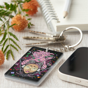 Gamer Girl Key Ring