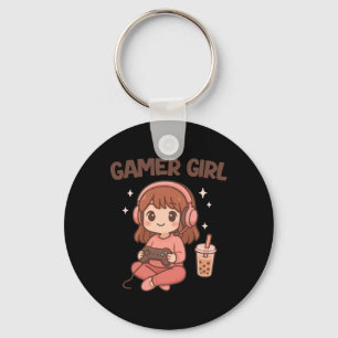 Gamer Girl Key Ring