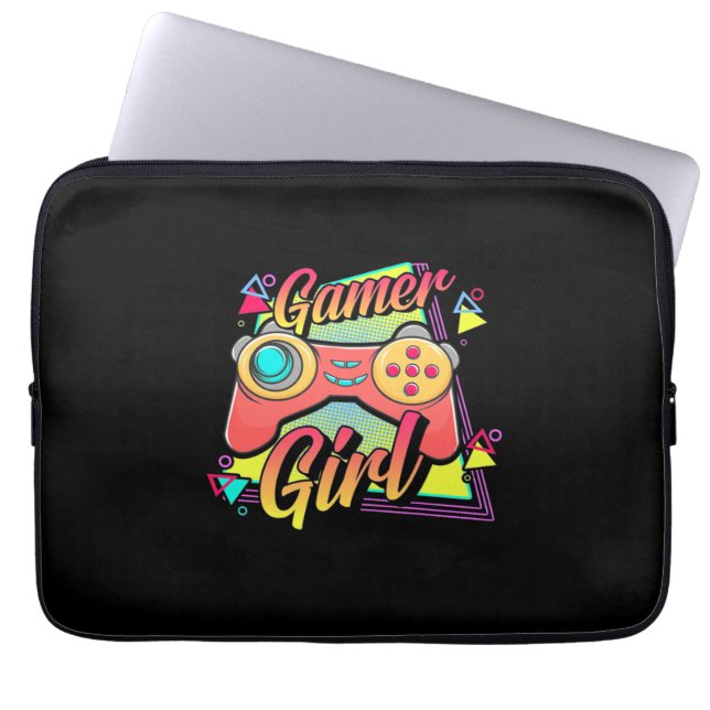 Gamer Girl Laptop Sleeve (Front)