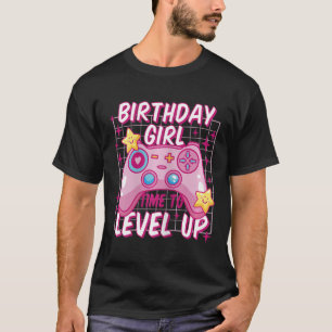 Gamer Girl Level Unlocked Video Game Birthday Gift T-Shirt