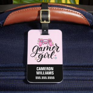 Gamer Girl Luggage Tag