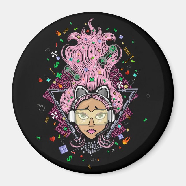 Gamer Girl Magnet (Front)