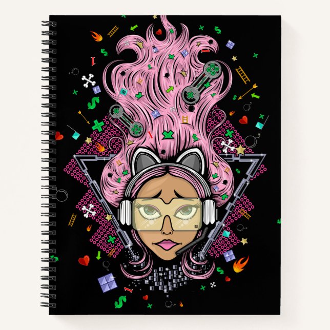 Gamer Girl Notebook (Front)