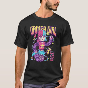 Gamer Girl PC Gaming Video Game E girl Computer Ga T-Shirt