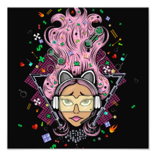 Gamer Girl Photo Print