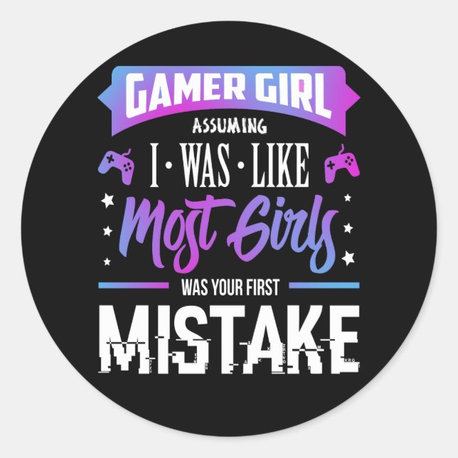 Gamer Girl Sticker (Front)
