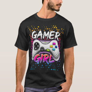 Gamer Girl Video Game Controller Gaming Birthday T-Shirt