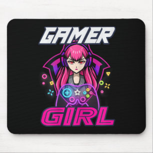Gamer Girl Video Game Women Gaming Lover Cute Gift Mouse Pad