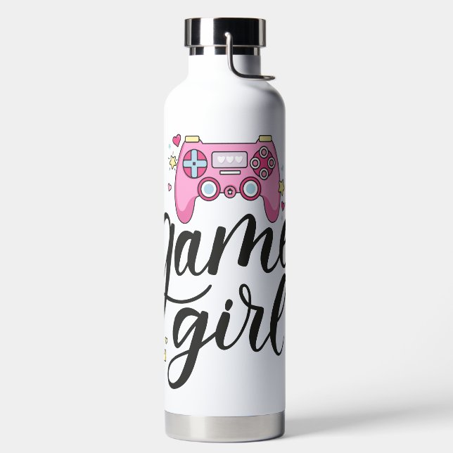 Gamer Girl Water Bottle (Left)