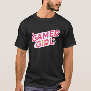 Gamer Girl Woman Gamer Hearts For Women Gamers T-Shirt