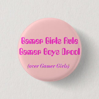Gamer Girsl Rule 3 Cm Round Badge