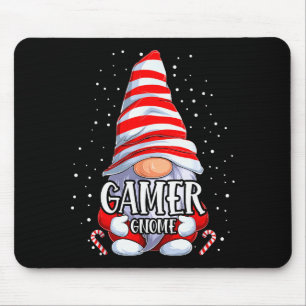 Gamer Gnome Christmas Pajamas Matching Family Grou Mouse Pad