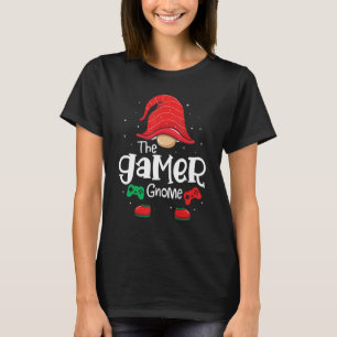 Gamer Gnome Funny Christmas Matching Family Pajama T-Shirt