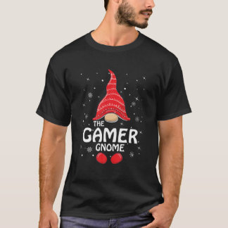 Gamer Gnome Matching Family Group Christmas Party T-Shirt