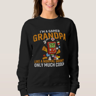 Gamer Grandpa Like A Normal Grandpa Only Much Cool Sweatshirt