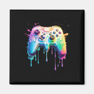 Gamer Graphic Video Game - Colourful Video Game Lo Magnet