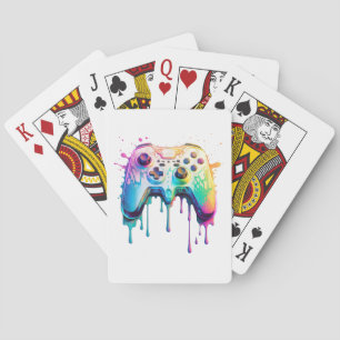 Gamer Graphic Video Game - Colourful Video Game Lo Playing Cards