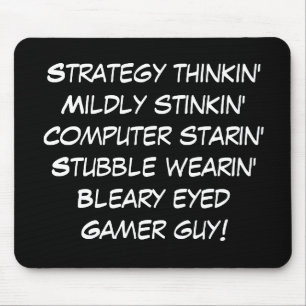 gamer guy rhyme! mouse pad