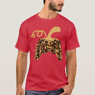 Gamer Halloween Pumpkin Leopard Video Game Control T-Shirt