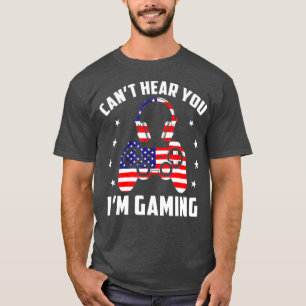 Gamer Headset Cant Hear You Im Gaming Memorial T-Shirt