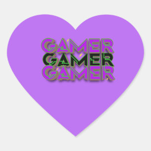 Gamer Heart Sticker