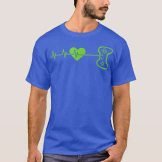Gamer Heartbeat Cool For Video Game Players Gaming T-Shirt