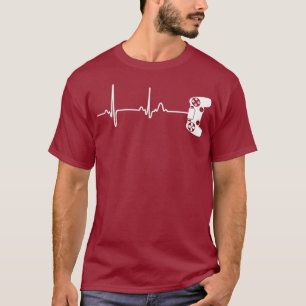 Gamer Heartbeat For Video Game Players T-Shirt
