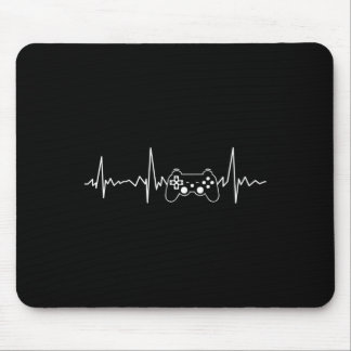Gamer Heartbeat Funny Video Game Gift Boys Men Gam Mouse Pad