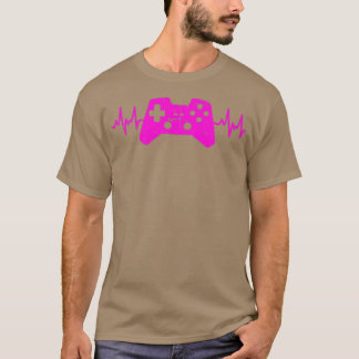 Gamer Heartbeat Funny Video Games Gaming Girl  T-Shirt