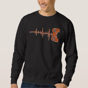 Gamer Heartbeat Love Video Game Player 4 Sweatshirt