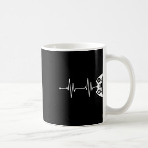 Gamer Heartbeat Shirt Gift For Video Game Lover Vi Coffee Mug