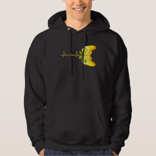 Gamer Heartbeat Summer Lemon Video Game Hoodie