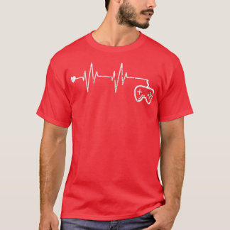 Gamer Heartbeat TShirt Video Game Lover Gift1