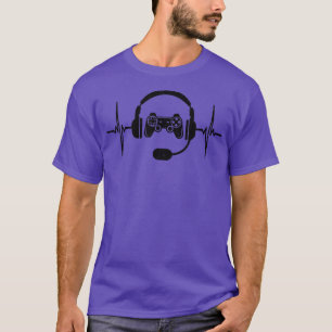 Gamer Heartbeat Video Game Lover Gift For Men Boy T-Shirt