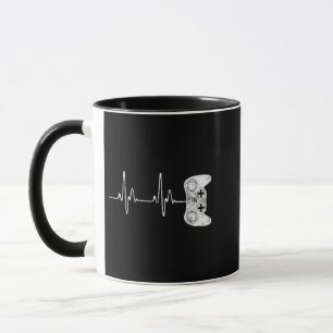 Gamer Heartbeat Video Game Lover Mug