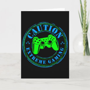 Gamer Heartbeat Video Game On Lover Extreme Gaming Card