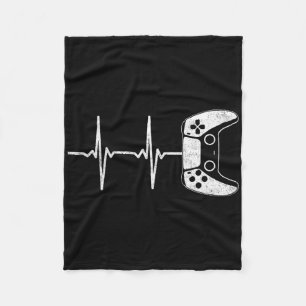 Gamer Heartbeat Video Games Gaming Boys Teens Men  Fleece Blanket