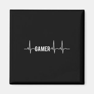 Gamer Heartbeat Video Games Lover Magnet