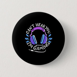 Gamer I Am Gaming 6 Cm Round Badge